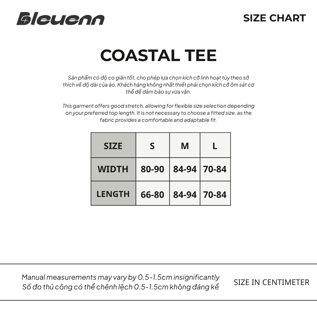 bảng size