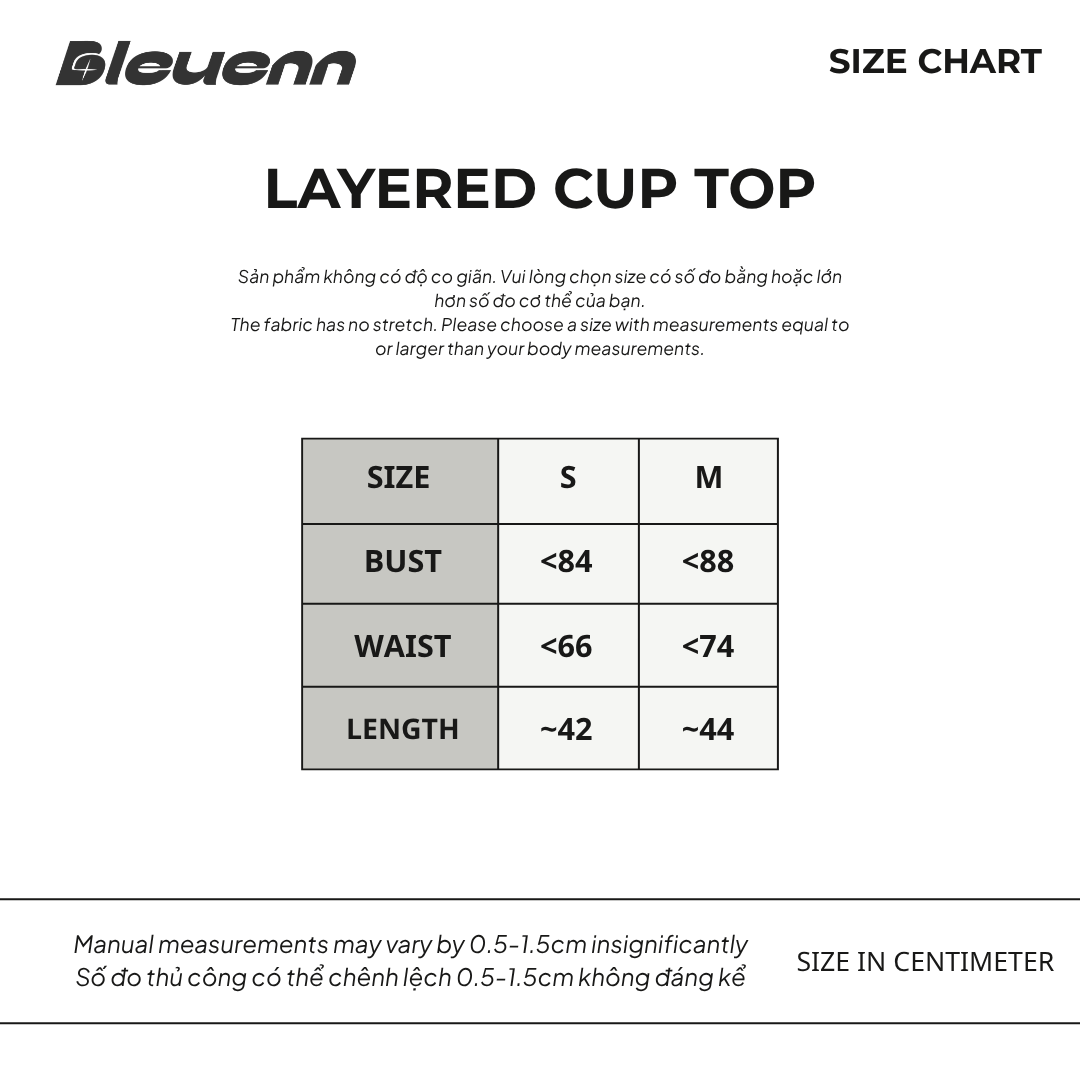 bảng size
